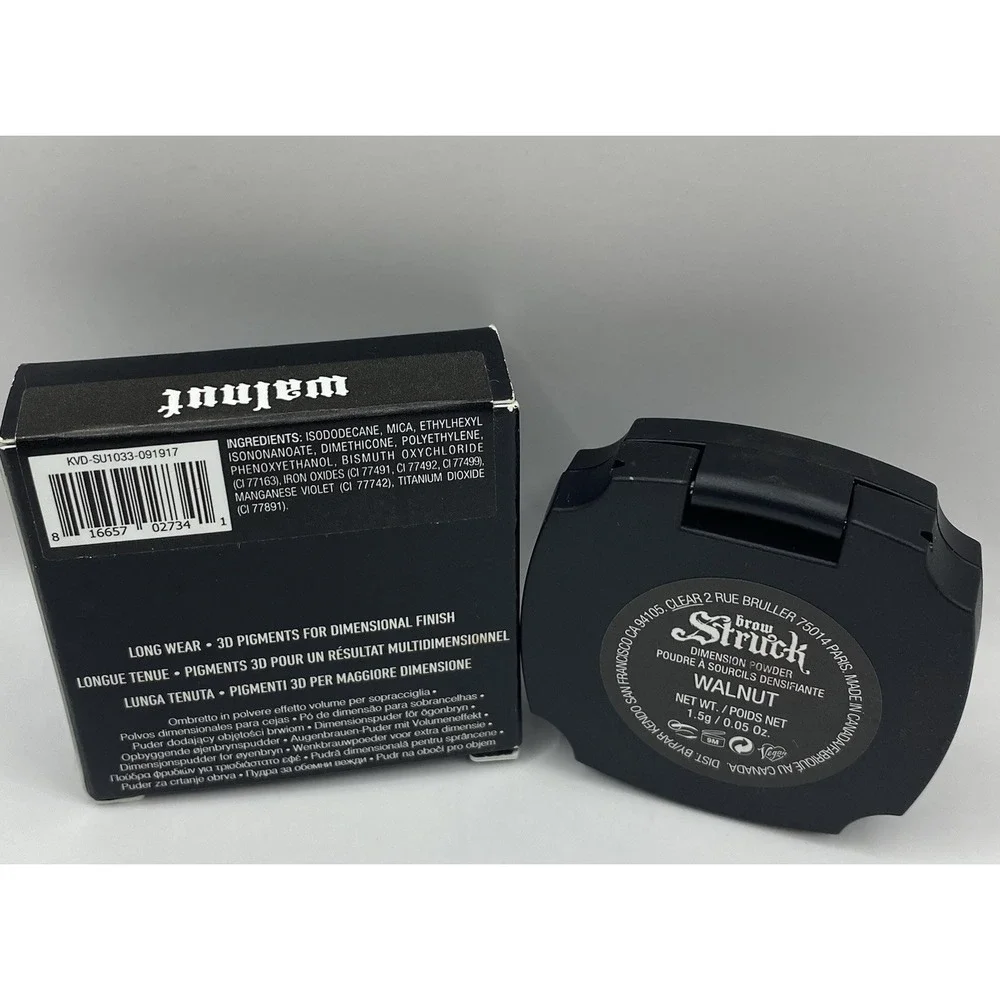 KVD Beauty KAT VON D Brow Struck 3D Eyebrow Dimension WALNUT NIB Discontinued